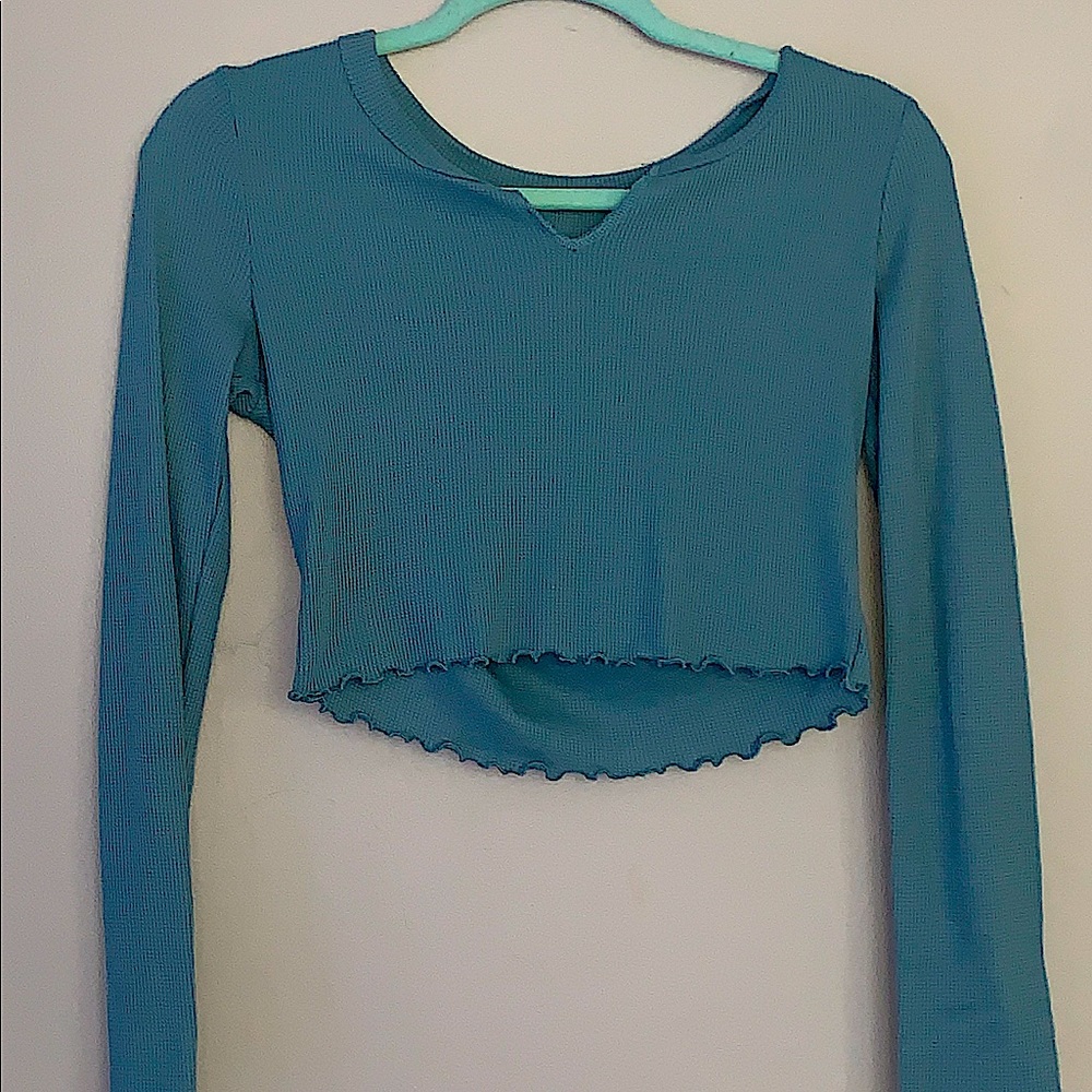 Blue long sleeve top!